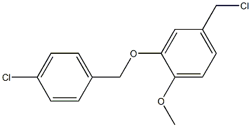 4-(chloromethyl)-2-[(4-chlorophenyl)methoxy]-1-methoxybenzene Structure