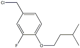  4-(chloromethyl)-2-fluoro-1-(3-methylbutoxy)benzene