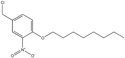 4-(chloromethyl)-2-nitro-1-(octyloxy)benzene,,结构式