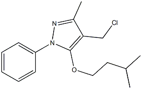 4-(chloromethyl)-3-methyl-5-(3-methylbutoxy)-1-phenyl-1H-pyrazole|