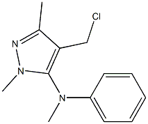 4-(chloromethyl)-N,1,3-trimethyl-N-phenyl-1H-pyrazol-5-amine