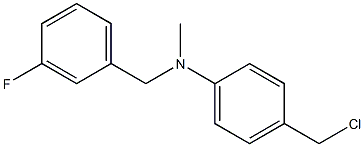 4-(chloromethyl)-N-[(3-fluorophenyl)methyl]-N-methylaniline|