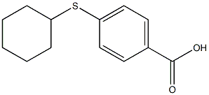 4-(cyclohexylsulfanyl)benzoic acid Structure