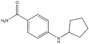 4-(cyclopentylamino)benzamide,,结构式