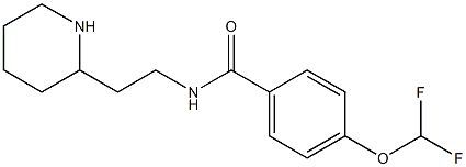 4-(difluoromethoxy)-N-(2-piperidin-2-ylethyl)benzamide Struktur