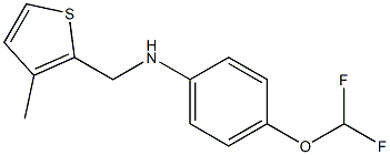4-(difluoromethoxy)-N-[(3-methylthiophen-2-yl)methyl]aniline Struktur