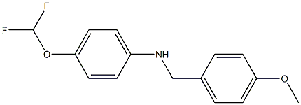 4-(difluoromethoxy)-N-[(4-methoxyphenyl)methyl]aniline