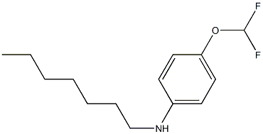 4-(difluoromethoxy)-N-heptylaniline 结构式