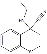 4-(ethylamino)-3,4-dihydro-2H-1-benzothiopyran-4-carbonitrile Struktur