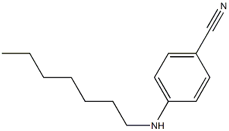 4-(heptylamino)benzonitrile 化学構造式