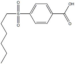 4-(hexane-1-sulfonyl)benzoic acid,,结构式