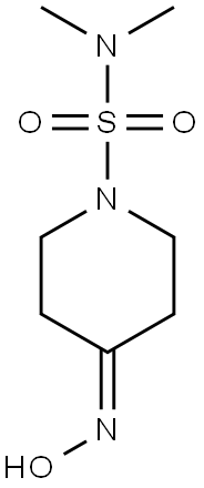 4-(hydroxyimino)-N,N-dimethylpiperidine-1-sulfonamide Structure