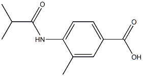 4-(isobutyrylamino)-3-methylbenzoic acid 化学構造式