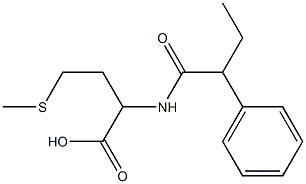 4-(methylsulfanyl)-2-(2-phenylbutanamido)butanoic acid 结构式