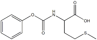 2-(フェノキシカルボニル)アミノ-4-(メチルチオ)酪酸 化学構造式