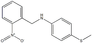 4-(methylsulfanyl)-N-[(2-nitrophenyl)methyl]aniline 结构式