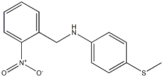 4-(methylsulfanyl)-N-[(2-nitrophenyl)methyl]aniline Structure