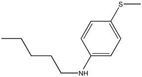 4-(methylsulfanyl)-N-pentylaniline,,结构式