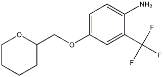 4-(oxan-2-ylmethoxy)-2-(trifluoromethyl)aniline,,结构式