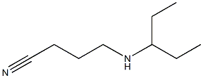 4-(pentan-3-ylamino)butanenitrile Struktur