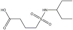 4-(pentan-3-ylsulfamoyl)butanoic acid 结构式