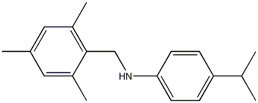 4-(propan-2-yl)-N-[(2,4,6-trimethylphenyl)methyl]aniline|