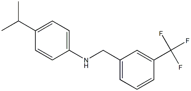 4-(propan-2-yl)-N-{[3-(trifluoromethyl)phenyl]methyl}aniline Struktur