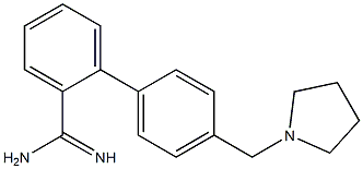 4'-(pyrrolidin-1-ylmethyl)-1,1'-biphenyl-2-carboximidamide
