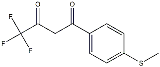 4,4,4-trifluoro-1-[4-(methylsulfanyl)phenyl]butane-1,3-dione Structure