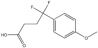 4,4-difluoro-4-(4-methoxyphenyl)butanoic acid,,结构式