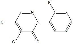 4,5-dichloro-2-(2-fluorophenyl)pyridazin-3(2H)-one Structure