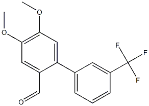 4,5-dimethoxy-3'-(trifluoromethyl)-1,1'-biphenyl-2-carbaldehyde|