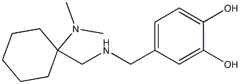 4-[({[1-(dimethylamino)cyclohexyl]methyl}amino)methyl]benzene-1,2-diol Structure