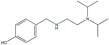 4-[({2-[bis(propan-2-yl)amino]ethyl}amino)methyl]phenol,,结构式