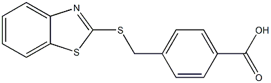 4-[(1,3-benzothiazol-2-ylsulfanyl)methyl]benzoic acid Structure