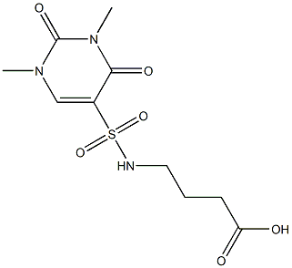 4-[(1,3-dimethyl-2,4-dioxo-1,2,3,4-tetrahydropyrimidine-5-)sulfonamido]butanoic acid