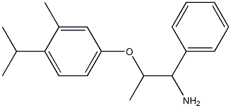 4-[(1-amino-1-phenylpropan-2-yl)oxy]-2-methyl-1-(propan-2-yl)benzene,,结构式