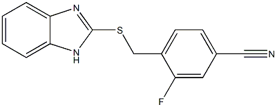 4-[(1H-1,3-benzodiazol-2-ylsulfanyl)methyl]-3-fluorobenzonitrile