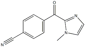 4-[(1-methyl-1H-imidazol-2-yl)carbonyl]benzonitrile 结构式