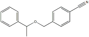 4-[(1-phenylethoxy)methyl]benzonitrile Structure