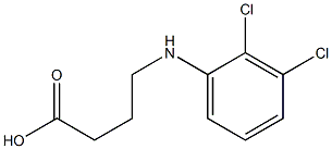 4-[(2,3-dichlorophenyl)amino]butanoic acid 化学構造式
