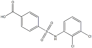 4-[(2,3-dichlorophenyl)sulfamoyl]benzoic acid Struktur