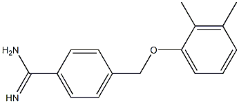 4-[(2,3-dimethylphenoxy)methyl]benzenecarboximidamide Structure