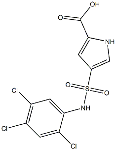  4-[(2,4,5-trichlorophenyl)sulfamoyl]-1H-pyrrole-2-carboxylic acid