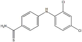 4-[(2,4-dichlorophenyl)amino]benzene-1-carbothioamide 化学構造式