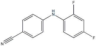 4-[(2,4-difluorophenyl)amino]benzonitrile,,结构式