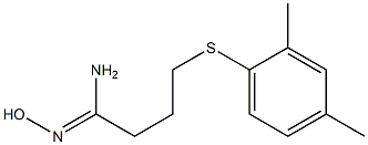  4-[(2,4-dimethylphenyl)sulfanyl]-N'-hydroxybutanimidamide