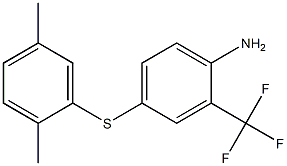 4-[(2,5-dimethylphenyl)sulfanyl]-2-(trifluoromethyl)aniline