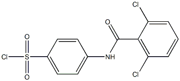 4-[(2,6-dichlorobenzene)amido]benzene-1-sulfonyl chloride Structure