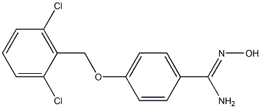 4-[(2,6-dichlorophenyl)methoxy]-N'-hydroxybenzene-1-carboximidamide Structure